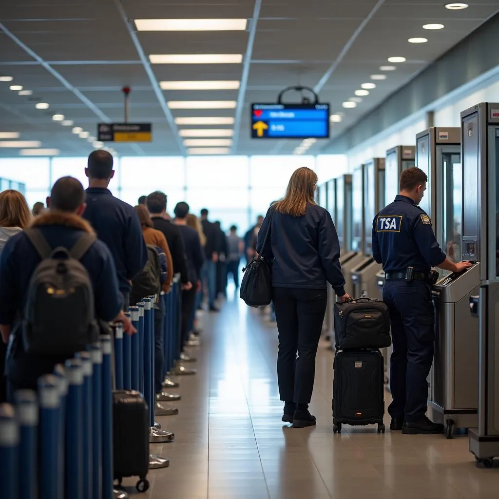 TSA airport security checkpoint