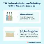 TSA 3-1-1 Rule Illustration