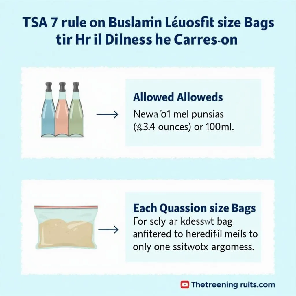 TSA 3-1-1 Rule Illustration