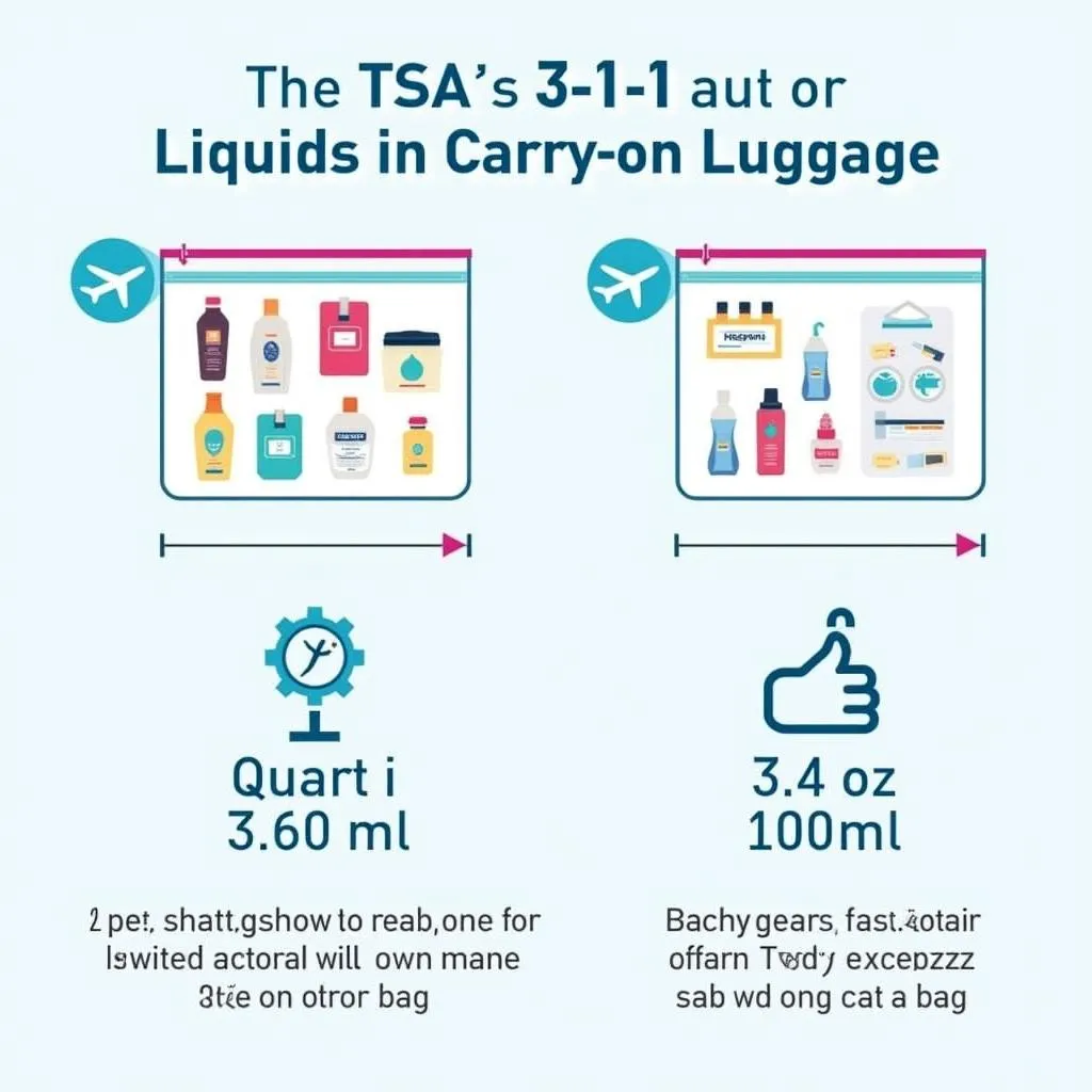 TSA 3-1-1 Rule Illustration