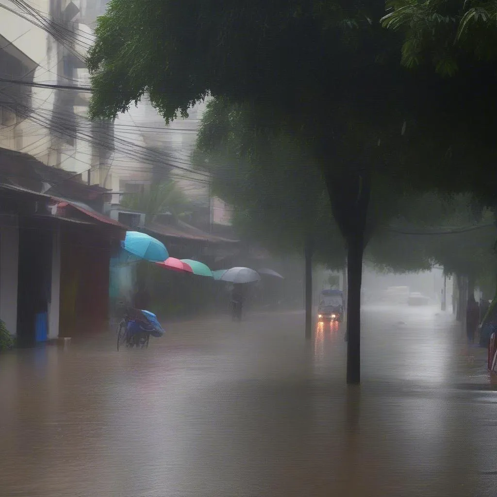 Typhoon in Hanoi