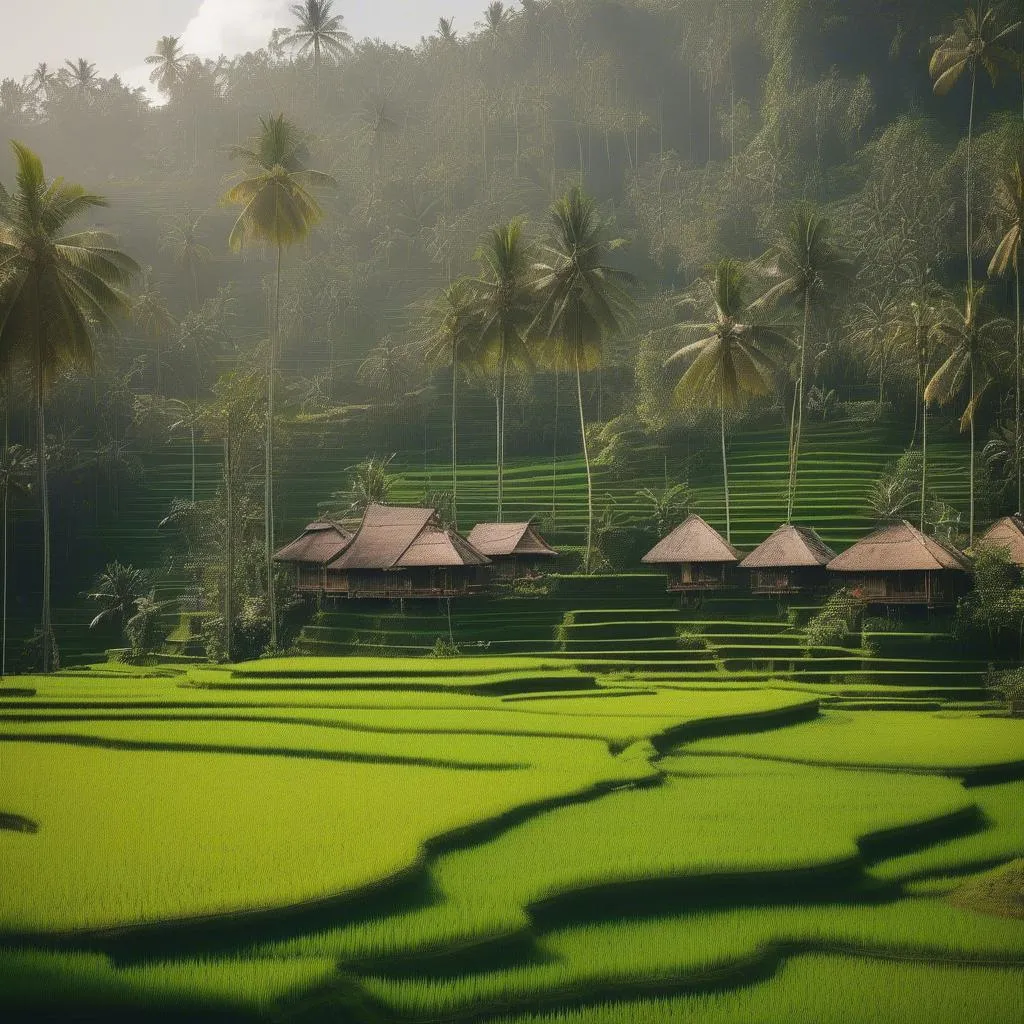 Serene Rice Paddies of Ubud