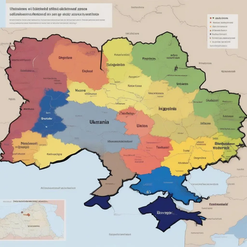 Ukraine Map with Safety Zones