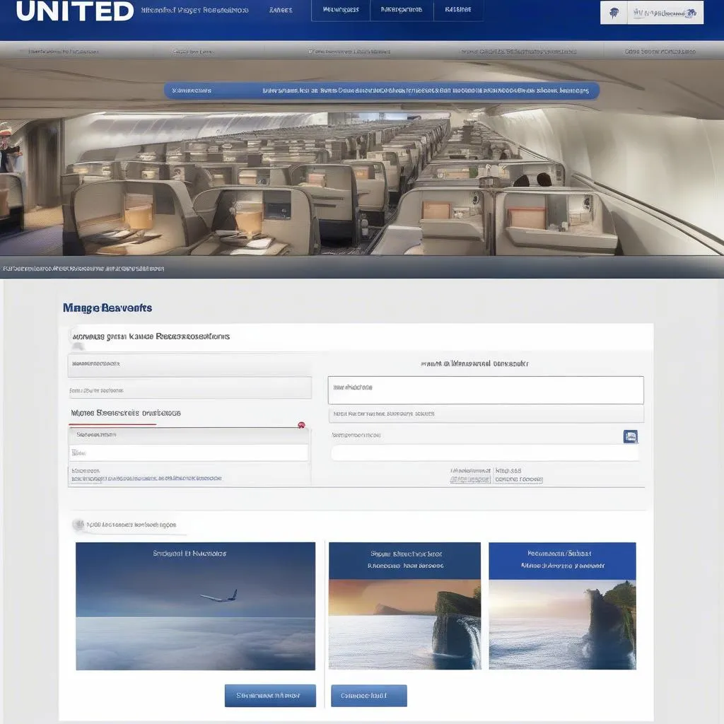 united airlines website