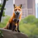 Red fox in Central Park