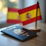 US Passport and Spain Flag