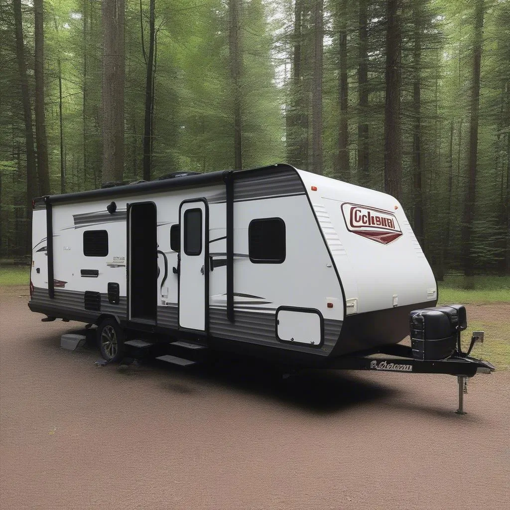 Used Coleman travel trailer exterior