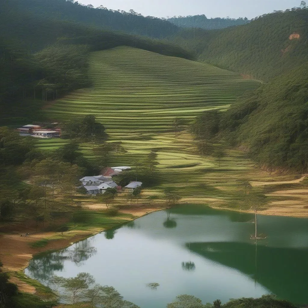 Romantic valley in Da Lat