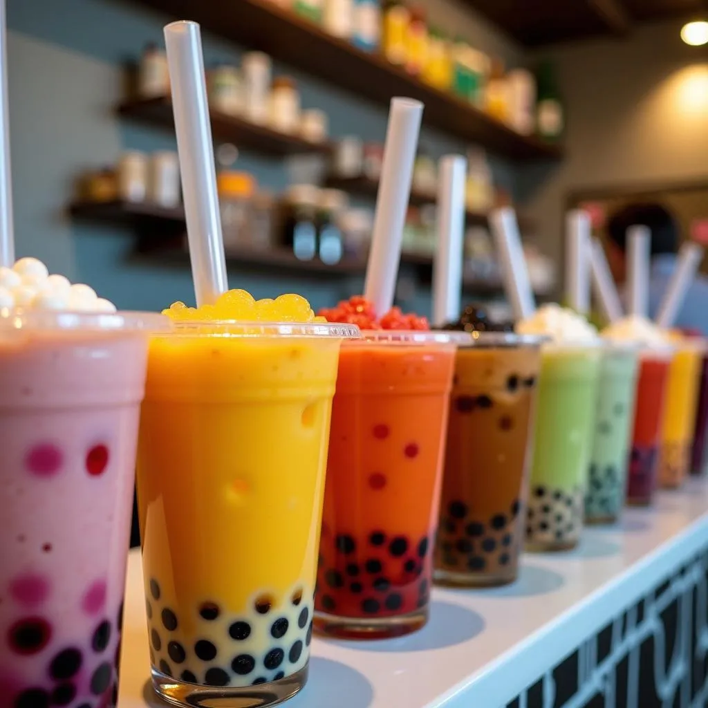 Variety of Bubble Tea Flavors in Hanoi