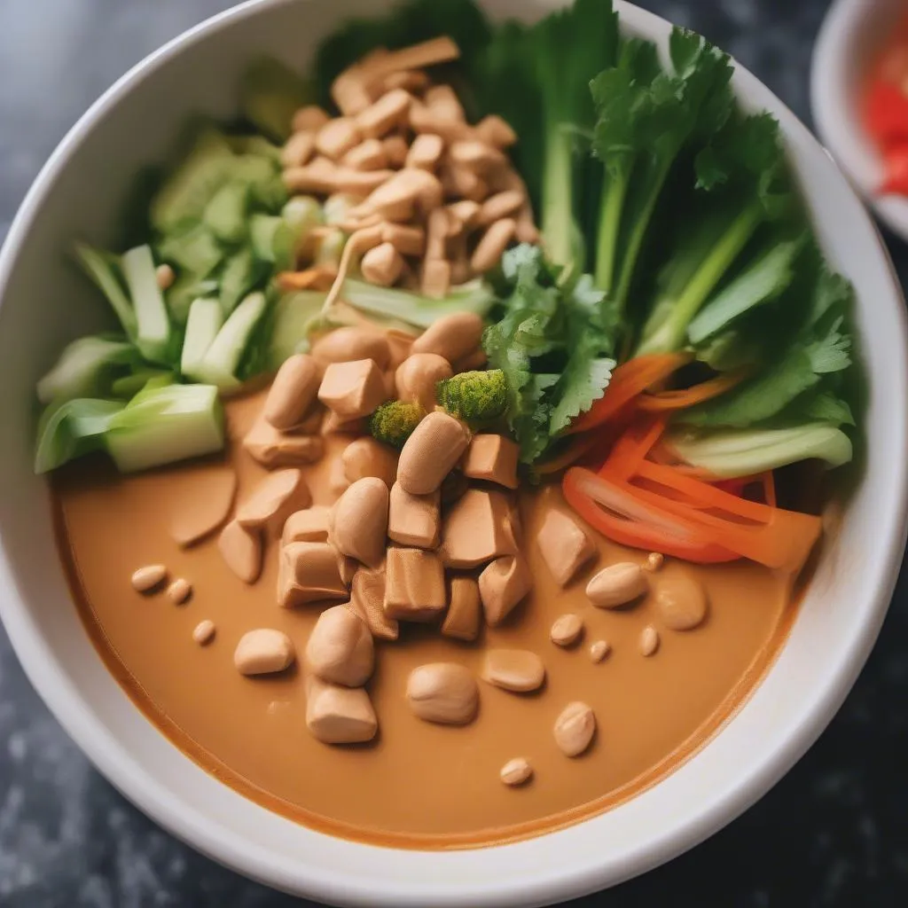 Vegan peanut sauce Hanoi