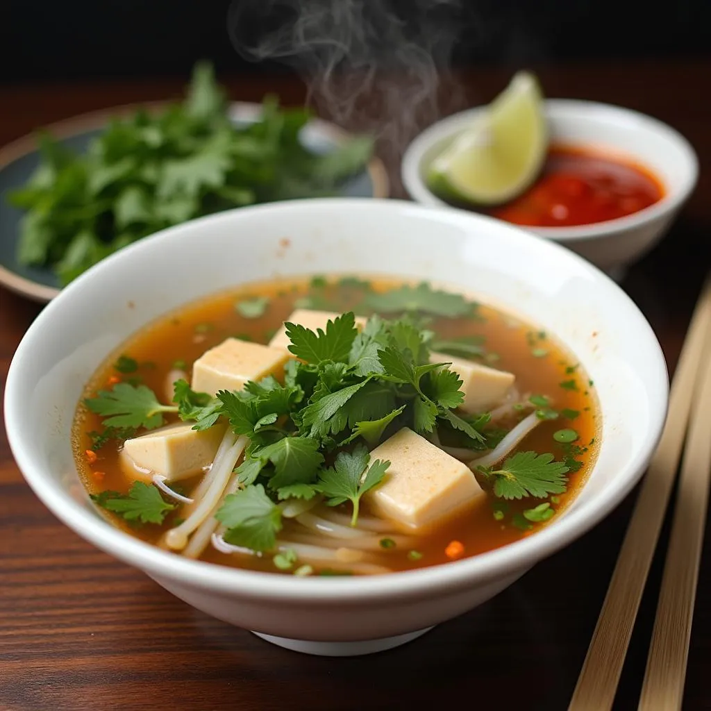 Vegetarian Pho in Hanoi