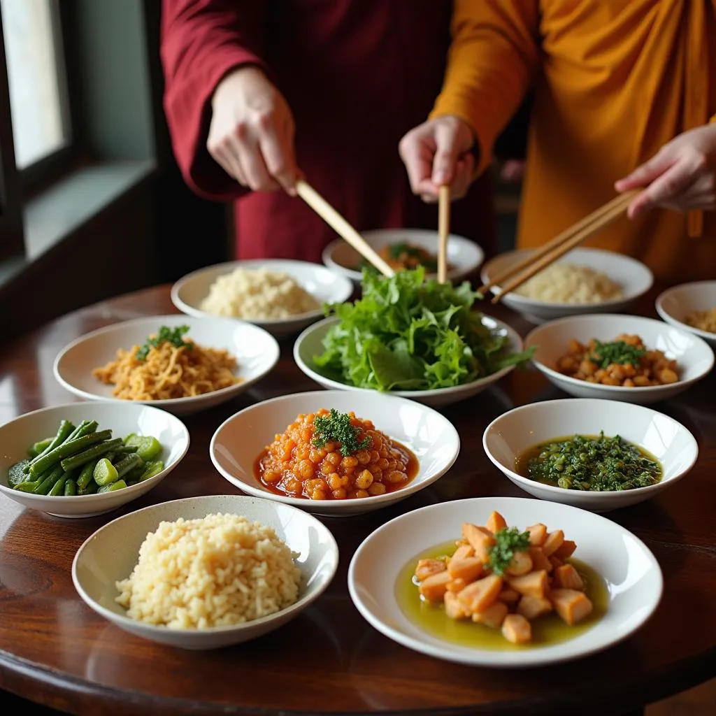 Authentic Vegetarian Temple Food in Hanoi