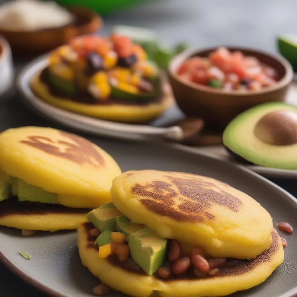 Arepas, a popular Venezuelan breakfast