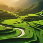 Stunning Vietnamese Landscape with Rolling Hills and Lush Greenery