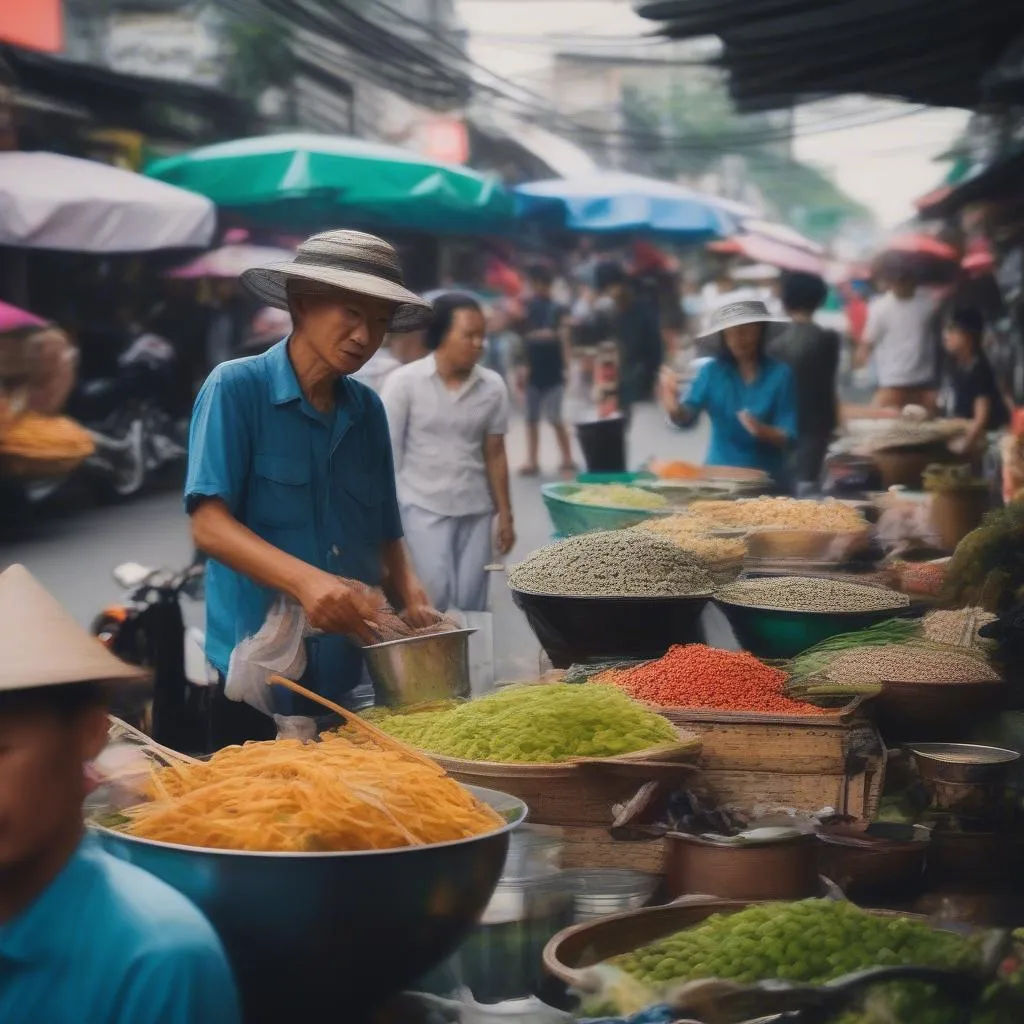 Vibrant Street Food in Ho Chi Minh City