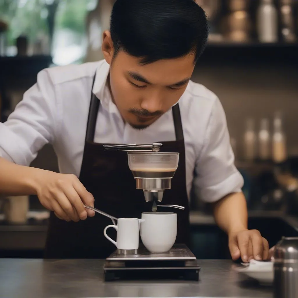 Vietnamese barista