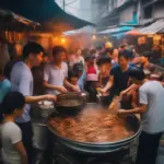 Vietnamese chicken feet at a street food stall