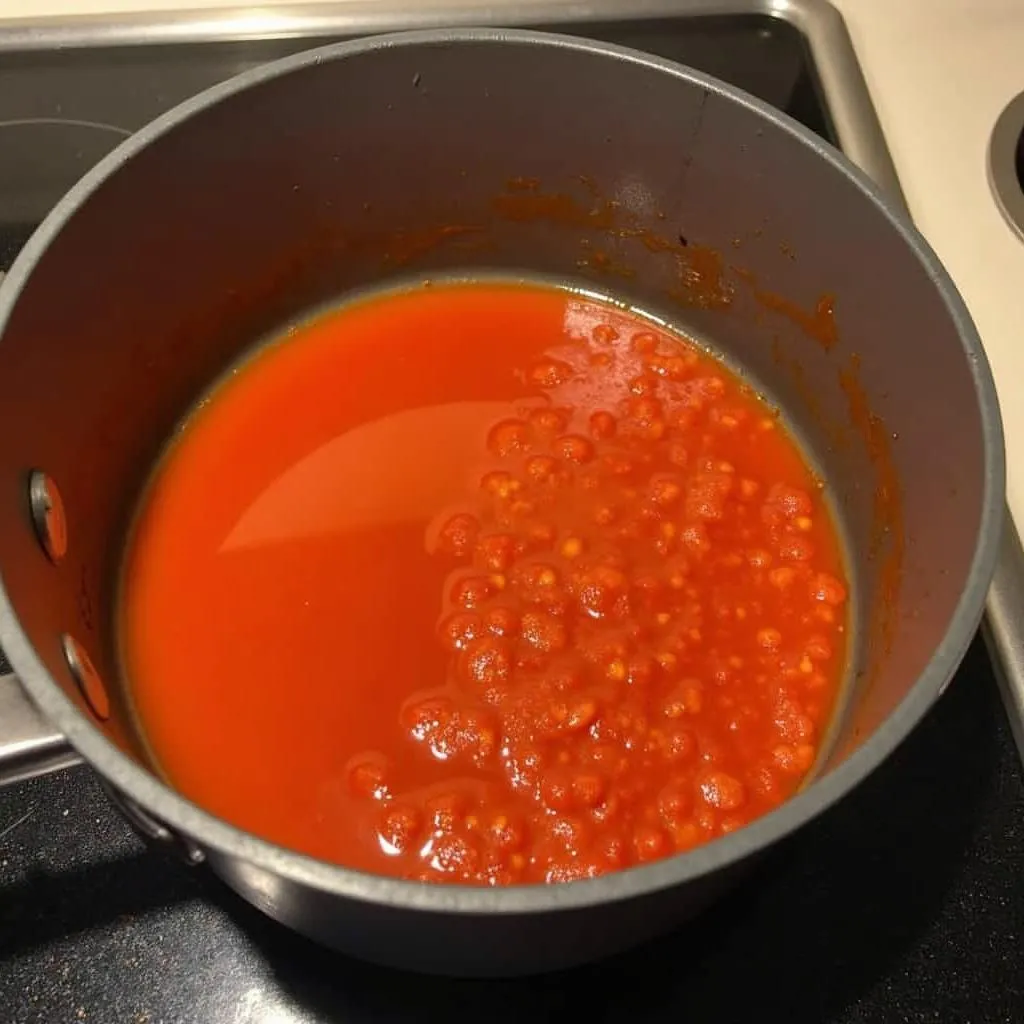 Cooking Vietnamese Tomato Sauce