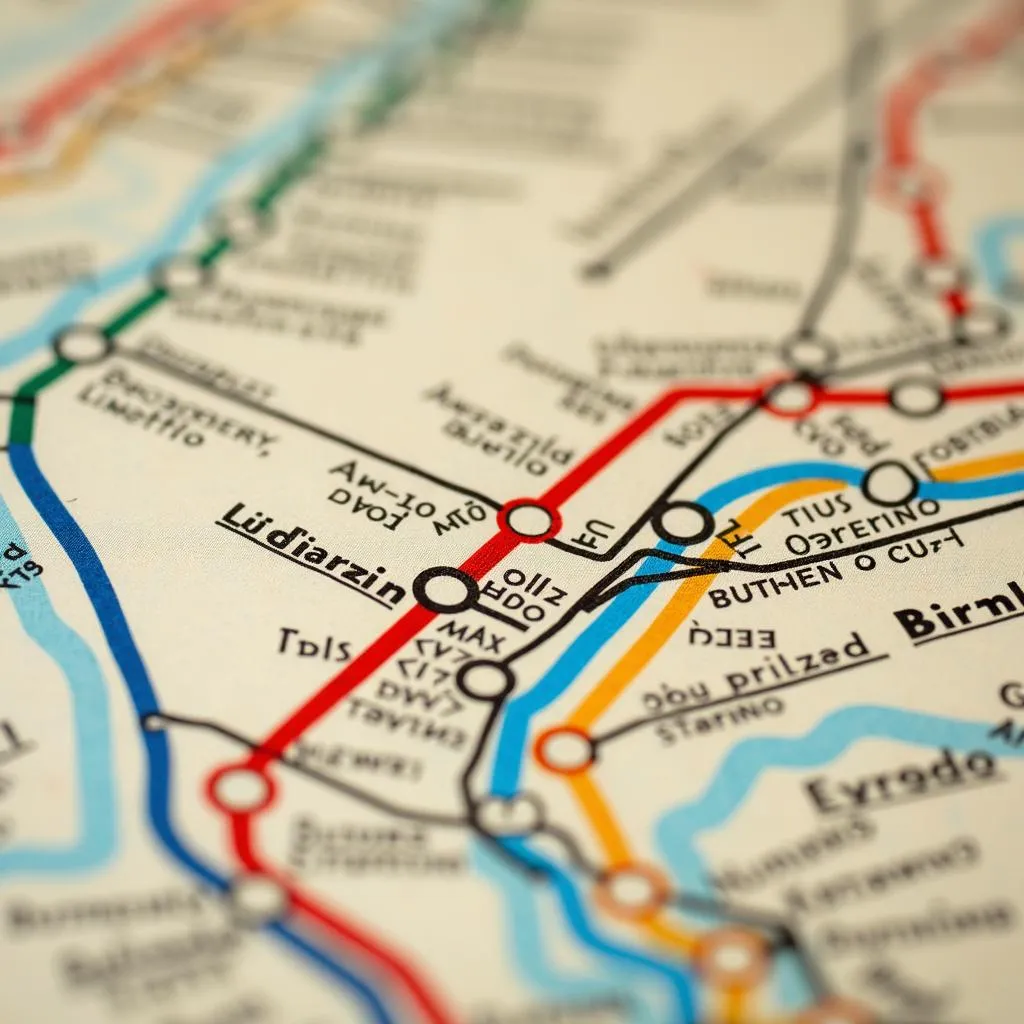 Vintage Subway Map