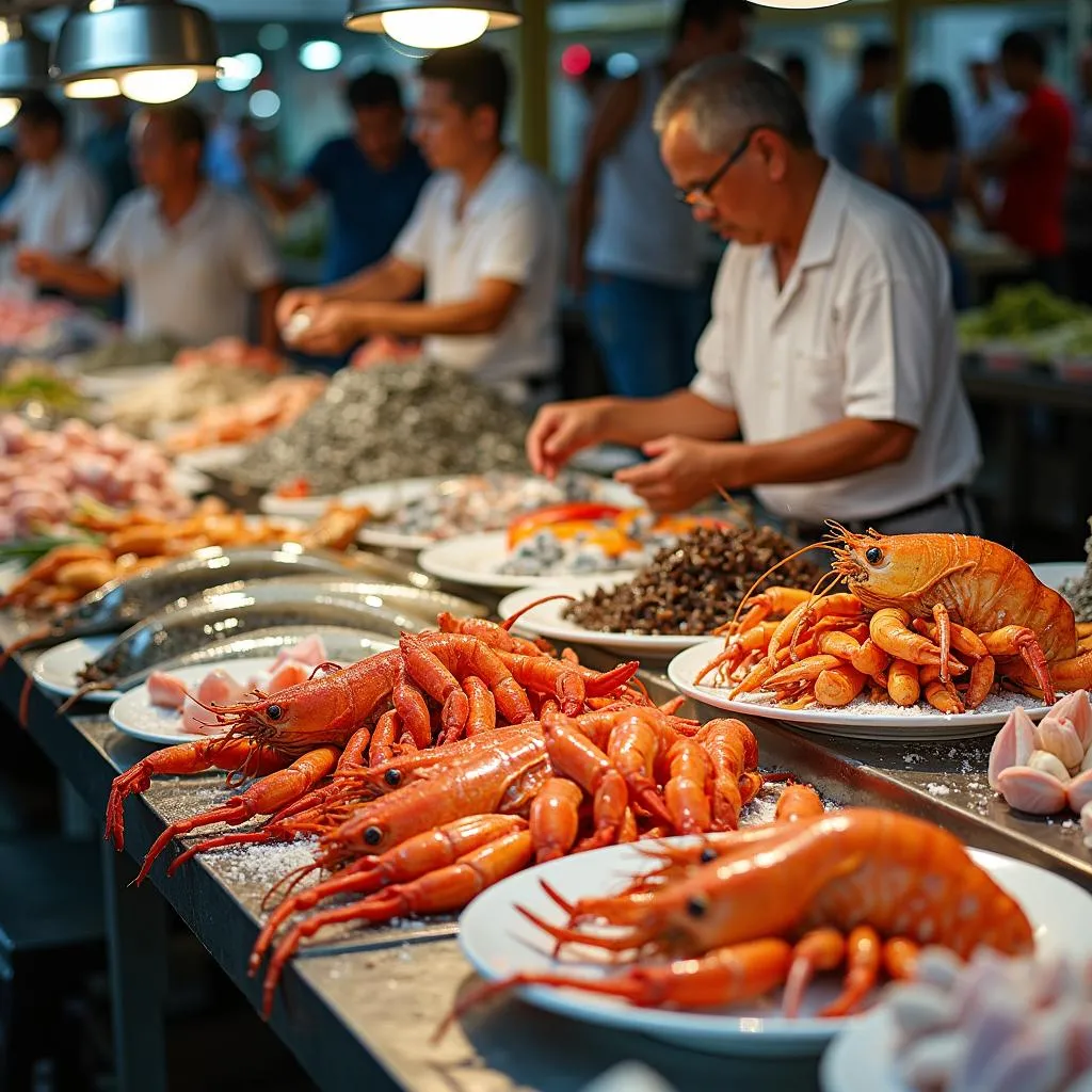 A Bountiful Selection of Fresh Seafood at Vung Tau Market