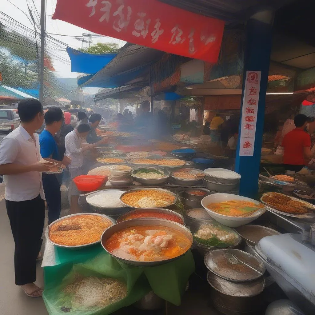 Street Food Stall in Vung Tau