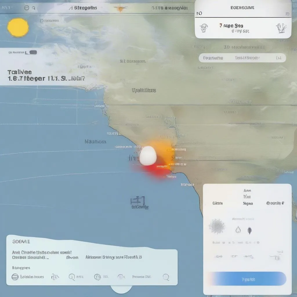 Weather app showing hurricane season warning