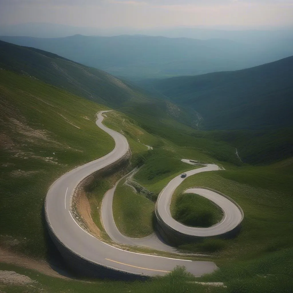 Scenic Bulgarian Mountain Road