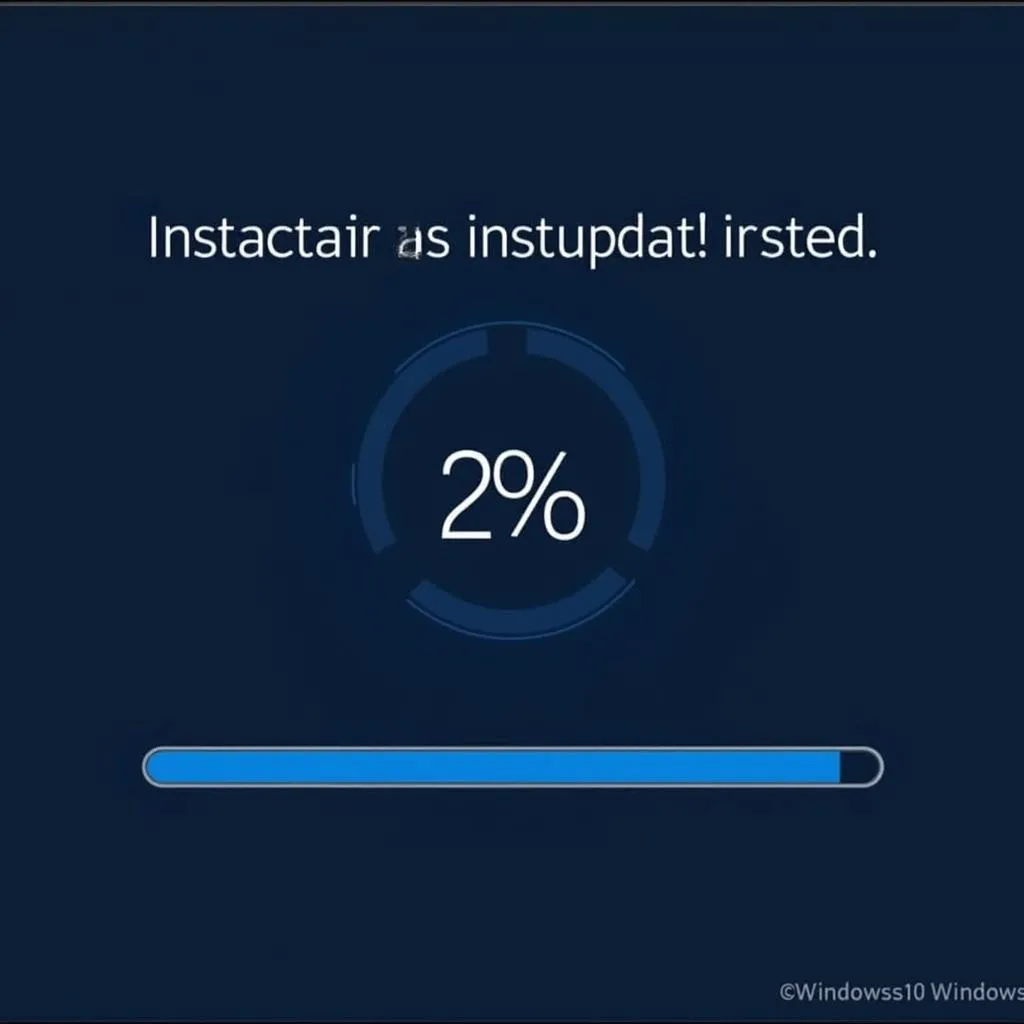 Windows 10 Installation Progress Bar