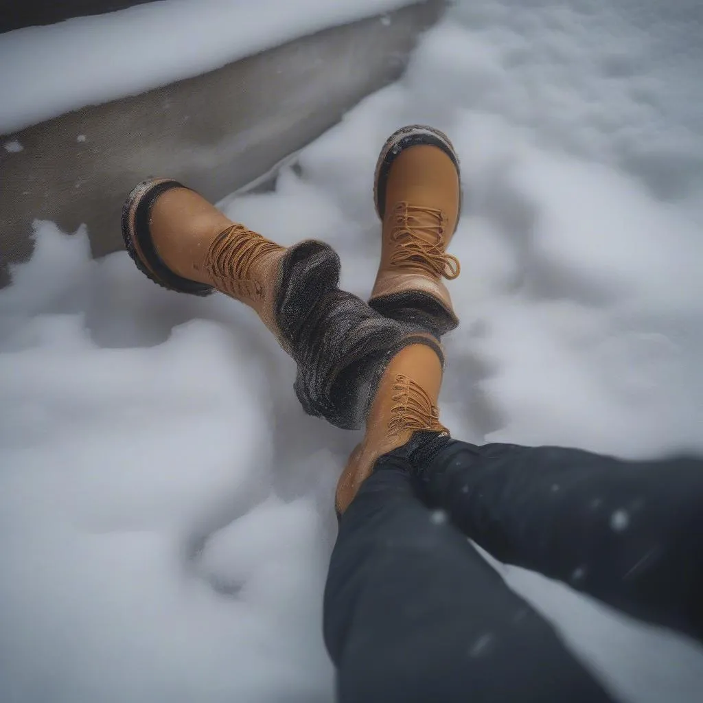 Winter Footwear in Korea