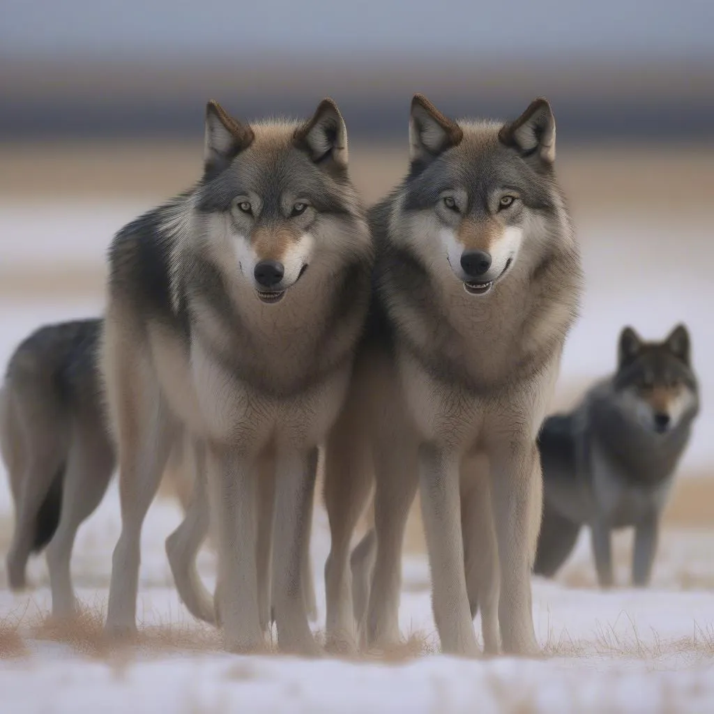 Wolf Pack Hunting