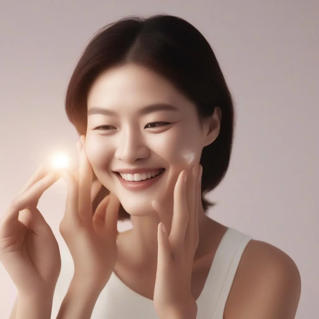 Woman applying SK-II Facial Treatment Essence