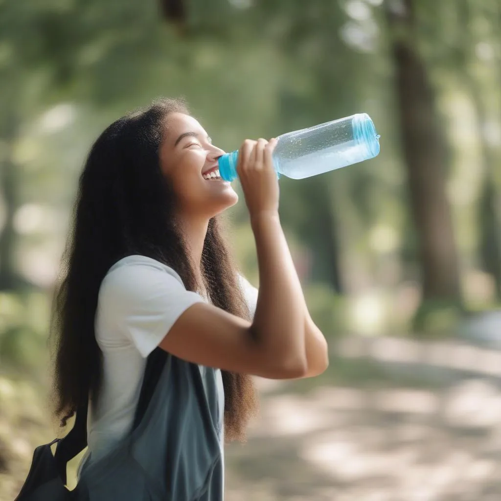 Woman Drinking Water