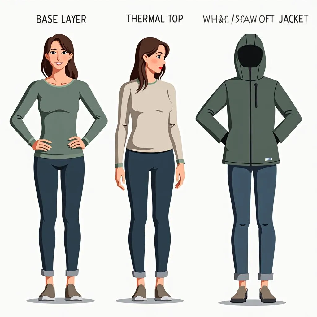 Woman Layering Clothes for Travel