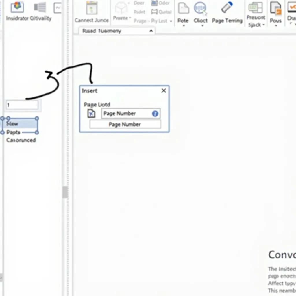 Inserting Page Numbers in Word 2013