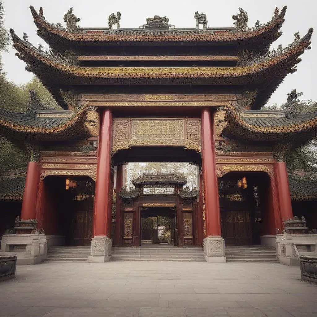 Ancient Gate of Wuhou Shrine