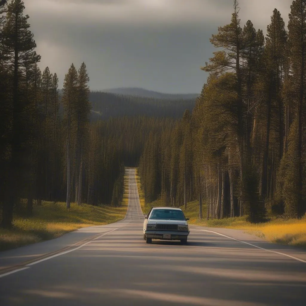 Yellowstone National Park travel car