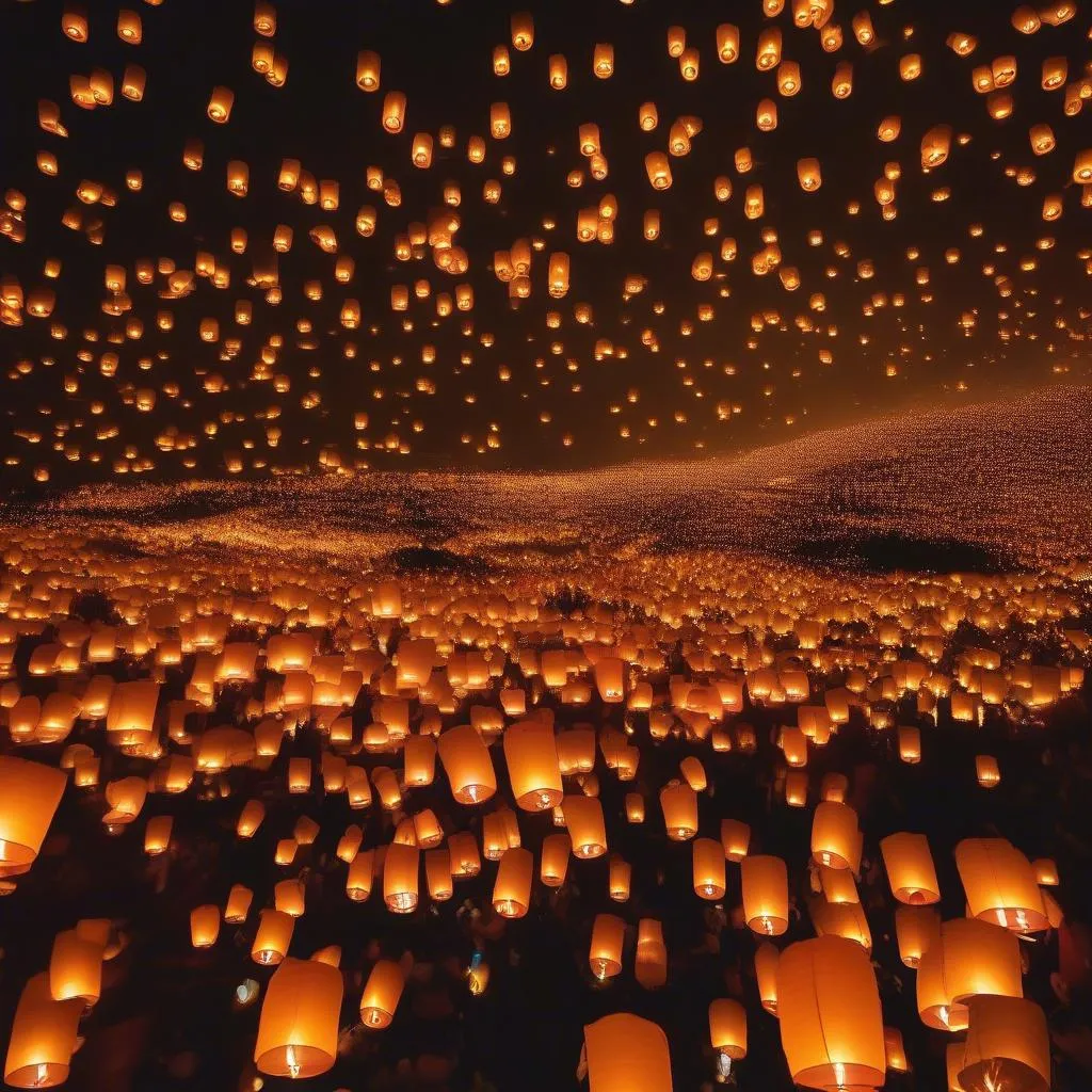 lantern festival in chiang mai