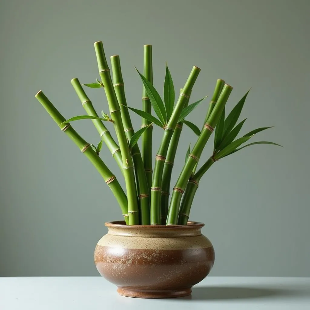 Auspicious Lucky Bamboo Arrangement