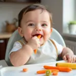 Baby Enjoying Finger Foods