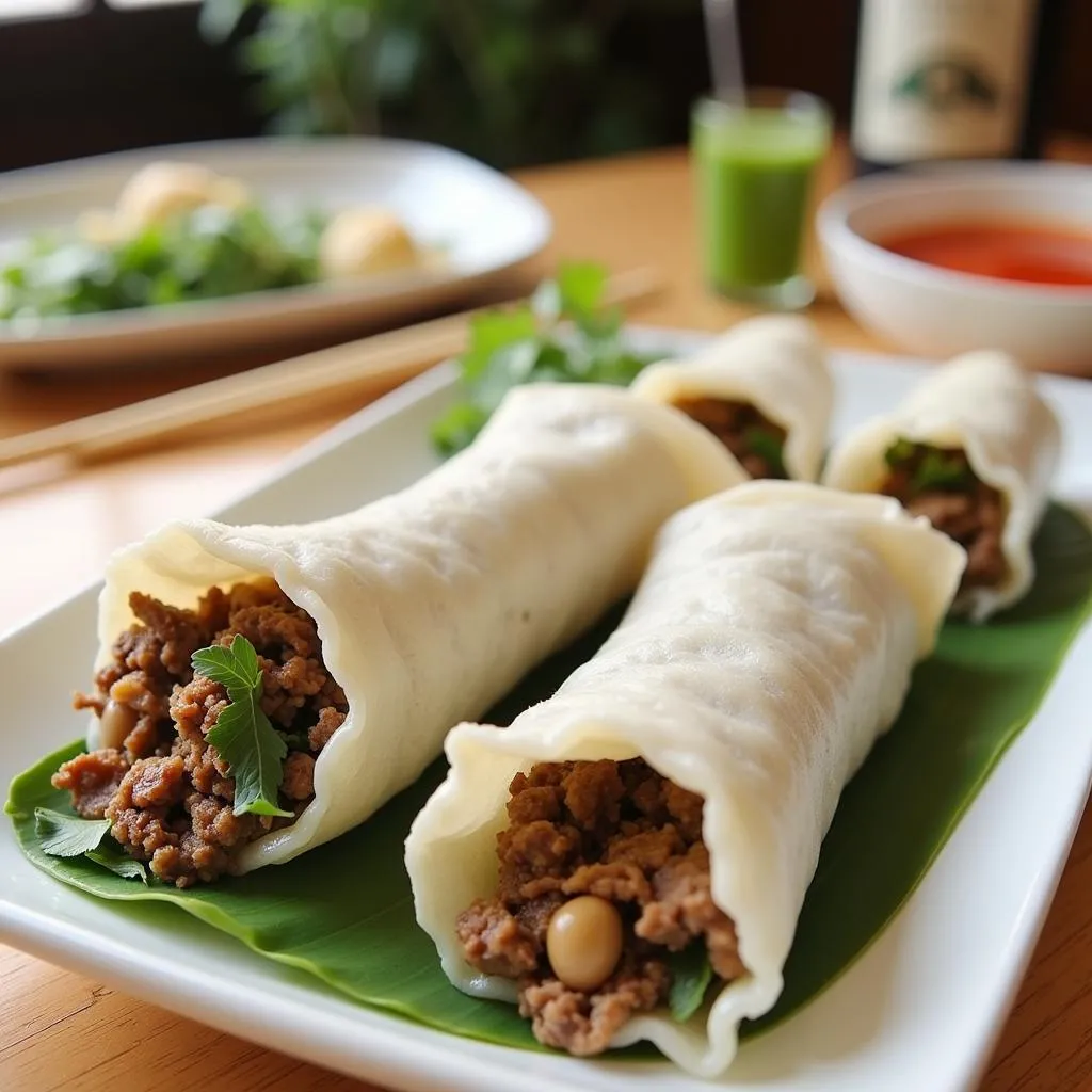 Banh Cuon, a Northern Vietnamese delicacy