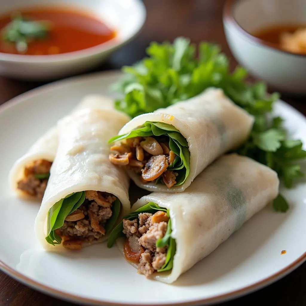 Enjoy a delicious and affordable plate of banh cuon in the winter in Hanoi