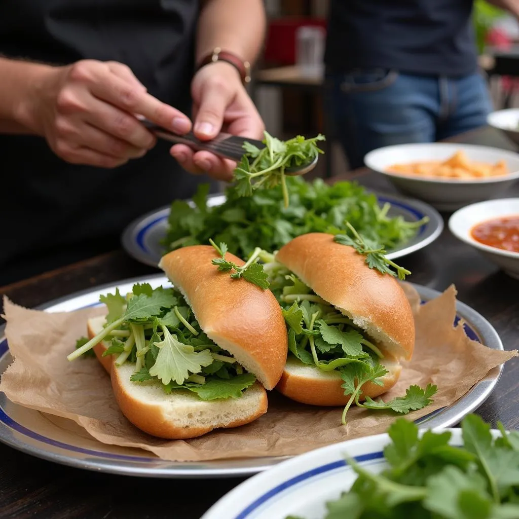 Banh mi khong - Hanoi street food