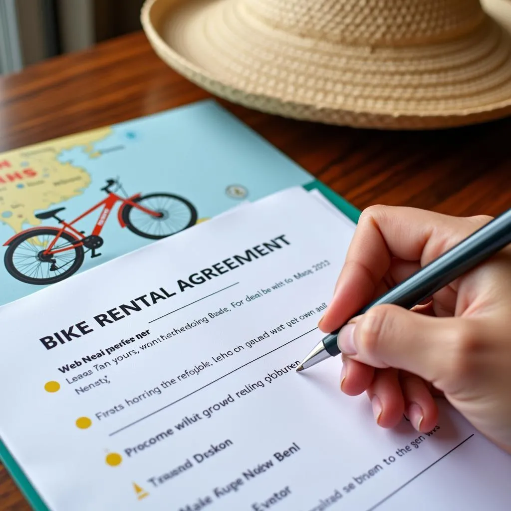 Bike Rental Agreement in Hanoi