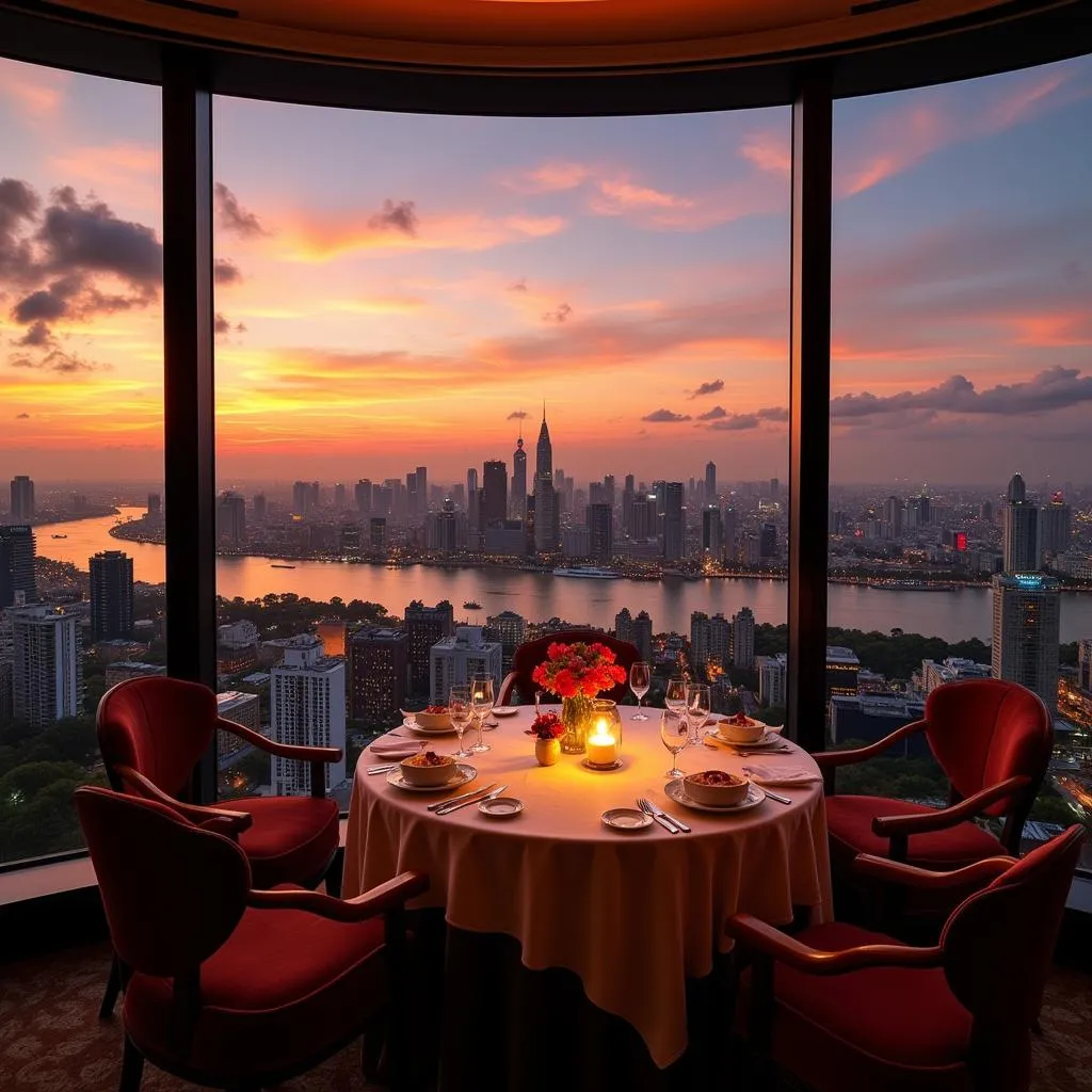 Restaurant with Saigon River view