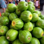 Fresh bitter melon at a Hanoi market