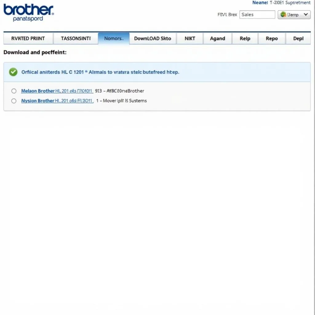 Brother printer driver download page