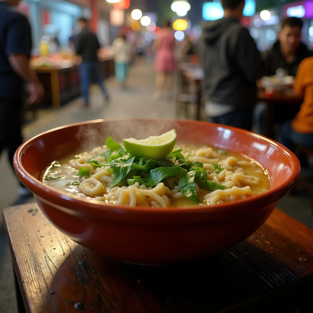 Bun Cha Ca in Quy Nhon Night Market