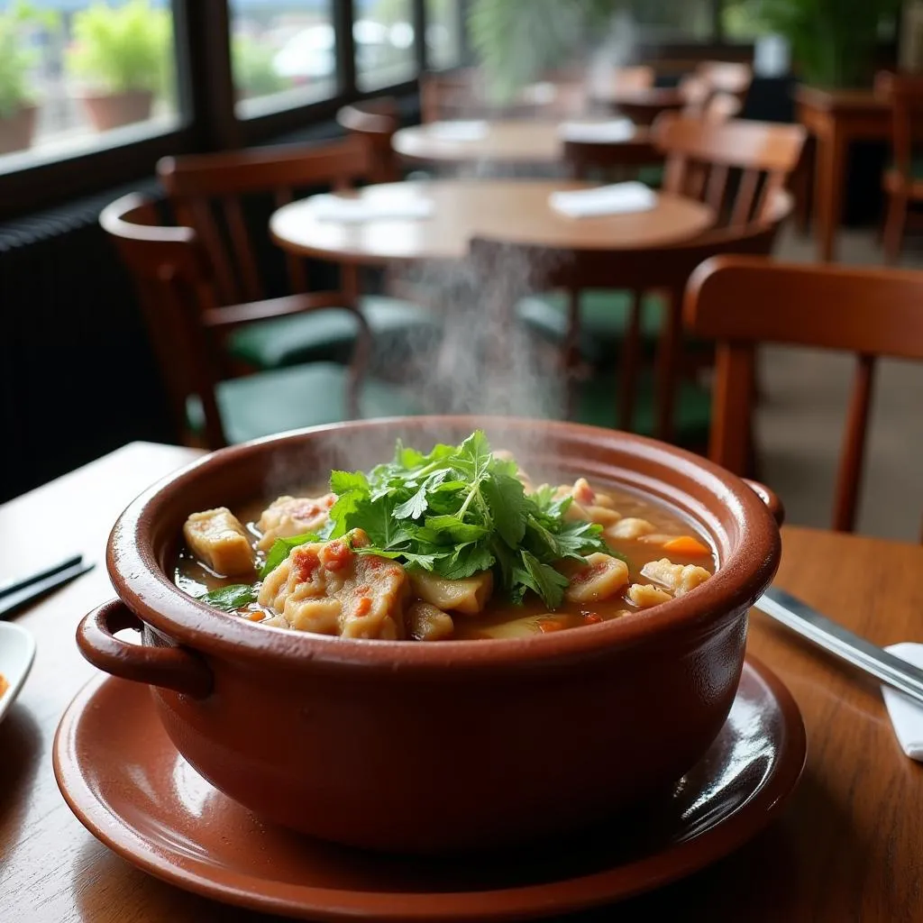 Ca Tram Kho Rieng Served in Hanoi Restaurant