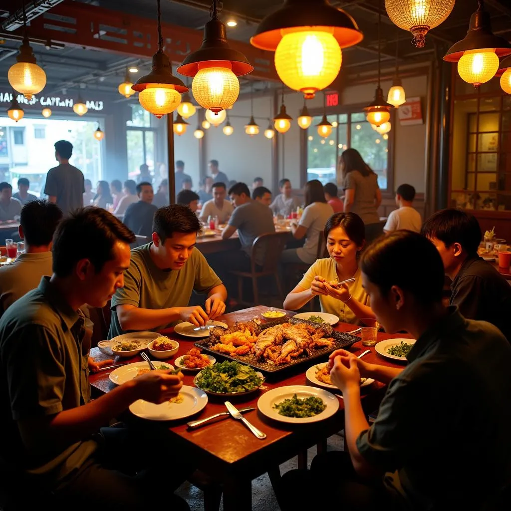 Indulging in Cha Ca La Vong - Hanoi's specialty