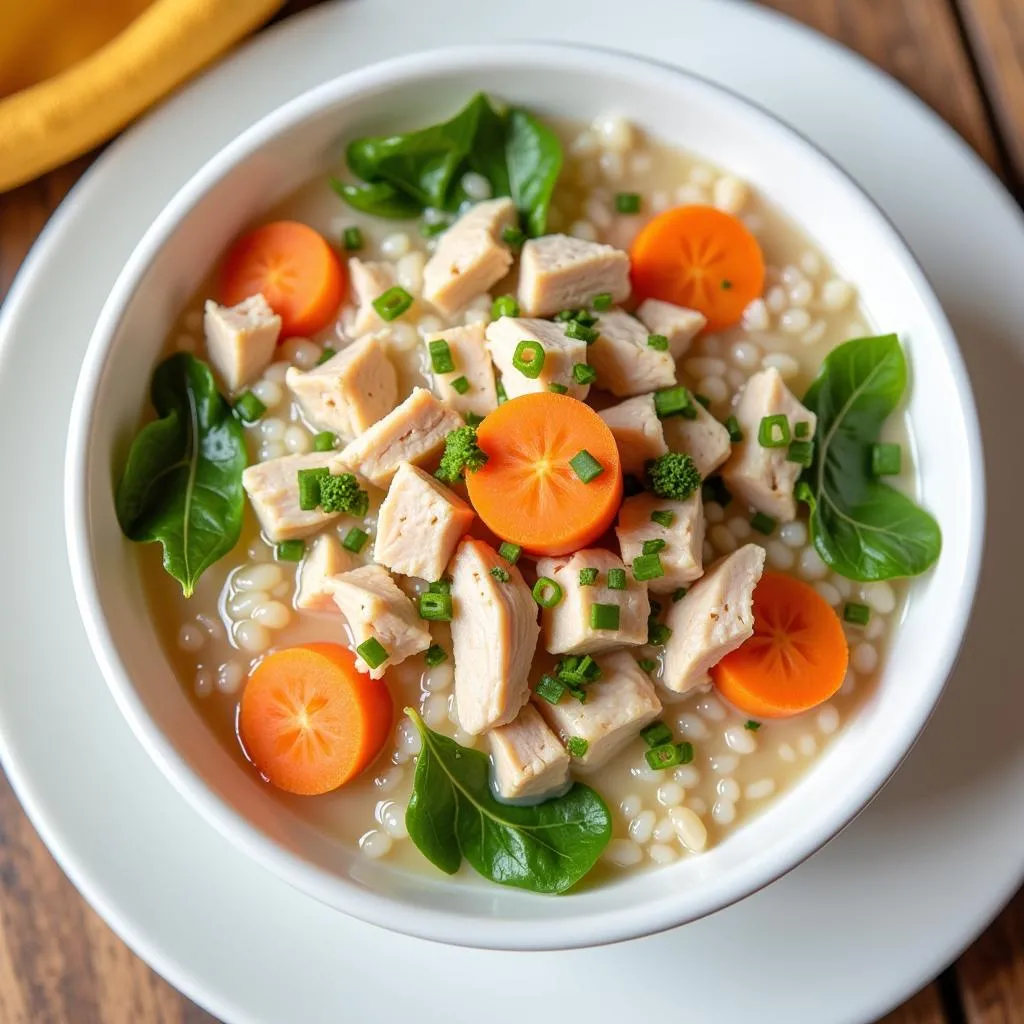 Chicken porridge for baby